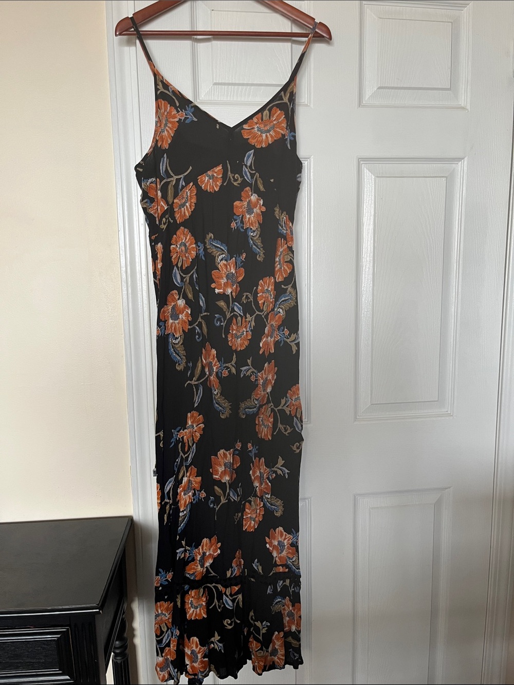 PATRONS OF PEACE | Black Floral Maxi Dress Sz M